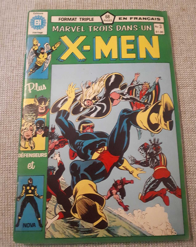 Comic Marvel-trois-dans-un X-Men #3 Héritage  dans Bandes dessinées  à Laval/Rive Nord