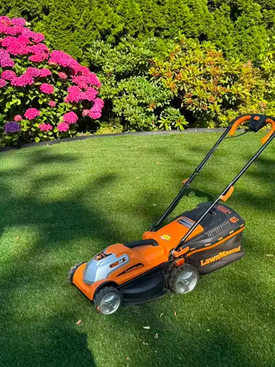 lightweight &reliable  cordless lawnmower!!!, View more
