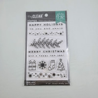 Hero Arts Holiday Borders And Icons Clear Stamp Set CM634 Christ