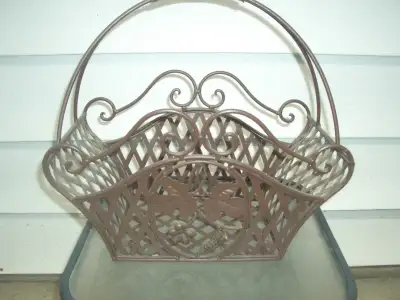 Brass type metal basket, View more