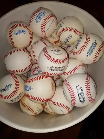 Lots of Used Rawlings Baseballs, View more