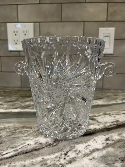 Lead crystal ice bucket, View more