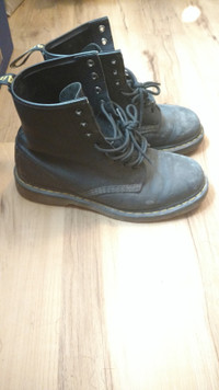 Dr Martens boot DOC MARTENS 9 black LEATHER patina+AIRWAIR soles