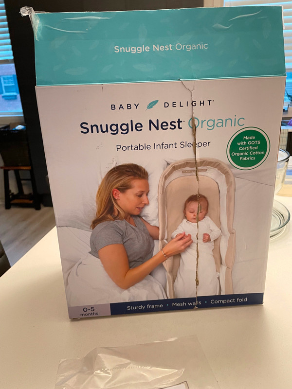 Baby Delight “Snuggle Nest Organic” Portable Infant Sleeper NEW in Other in London - Image 2
