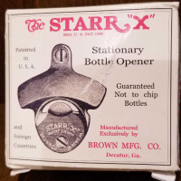 STARR “X” Stationary Wall Mount Bottle Opener USA Made