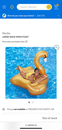 Large Gold Swan Float