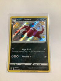 Pokemon Shining Fates Shiny Vault Galarian Linoone Card NM