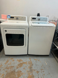 Laveuse sécheuse Samsung topload blanc white washer dryer