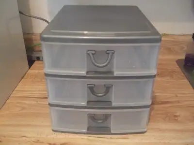 mini 3 drawer storage bin, View more
