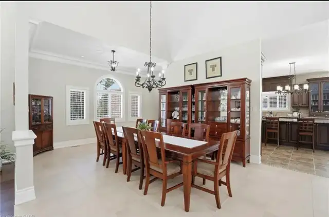 Dining Table Set- 6 chairs and Hutch in Dining Tables & Sets in Hamilton - Image 2