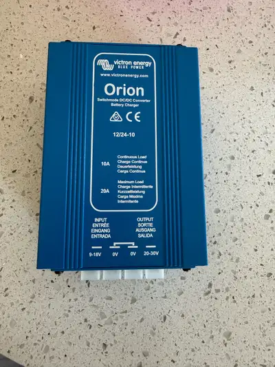 I am selling a NEW Victron Orion 12/24-10 DC-DC Converter, perfect for various power conversion need...