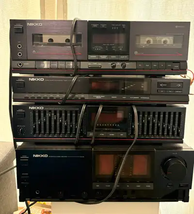 Nikko Stereo System (deck, tuner, equalizer & amp), View more
