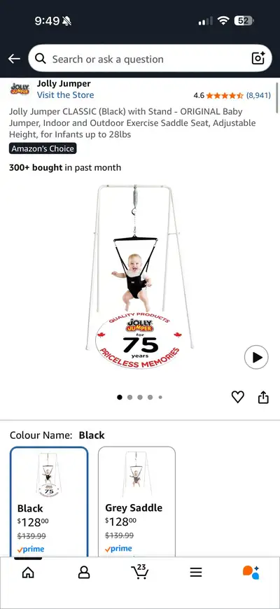 Jolly Jumper Classic with Stand — NEW Price: $80 ‼️FINAL SALE‼️ Brand new Jolly Jumper Classic with...