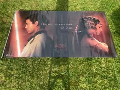 Original promo banner from 2002. Size is massive, approx. 59” x 107” Single sided printing. Excellen...