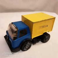 Tonka Blue & Yellow Box Truck, Cube Van Made in Japan Vintage