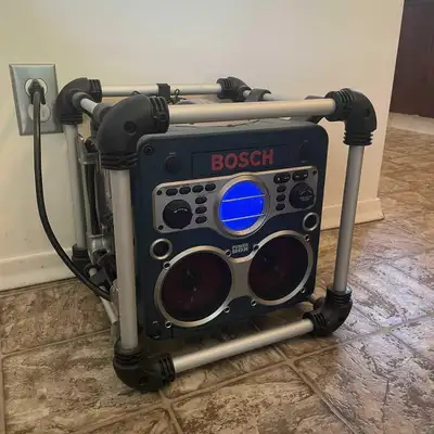 Bosch Power Box Jobsite stereo and battery charger. Fairly certain it’s never been used- I inherited...