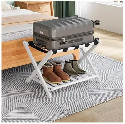 Foldable Suitcase Stand w/5 Nylon Straps, for Guest Room NEW $45, View more