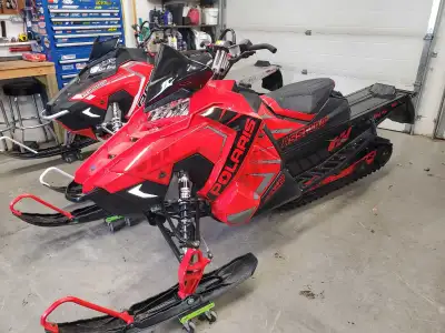 2020 Polaris switchback assault 850. 144 x 1.6" cobra track. Skid plate. Rail scratchers. Snowcheck...