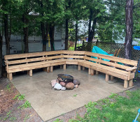 Custom Built Patio Benches