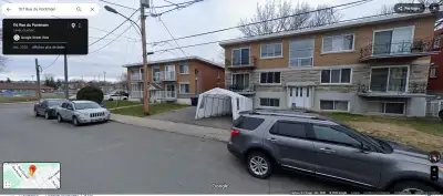 4 1/2 à louer à compter du 1er juillet 2025 à Laval des Rapides.