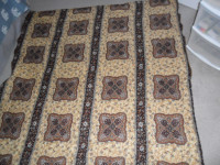 Snug Sack/ Bed Throw. $5. 62"x 62". Zips up front, snaps at bott