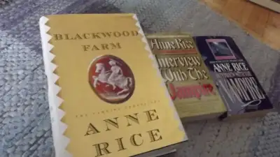 5 ANNE RICE VAMPIRE BOOKS BUNDL:2INTERVIEW, 1 BLACKWOOD FARM,ETC, View more