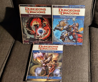 Dongeons et dragons guide du maître et manuel des joueurs 1 et 2