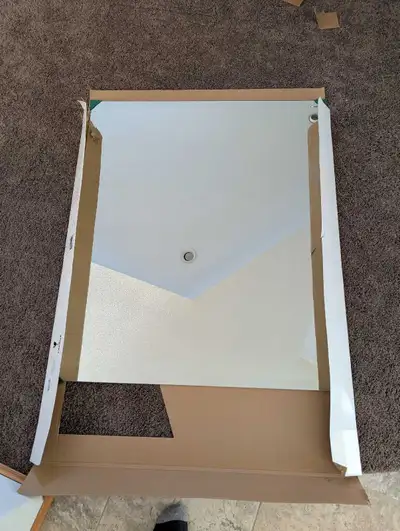 Selling a 36" x 42" bathroom vanity mirror. This mirror has a clean and simple design, perfect for a...