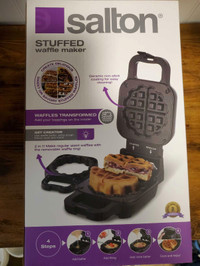 Brand New Salton Stuffed Waffle Maker