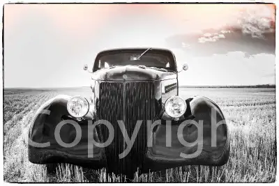 Only 1 - 40" X60" Custom Canvas Print of 1936 Ford Tudor, View more