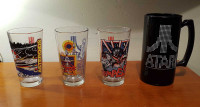 ATARI Pint Glasses and Beer Mug