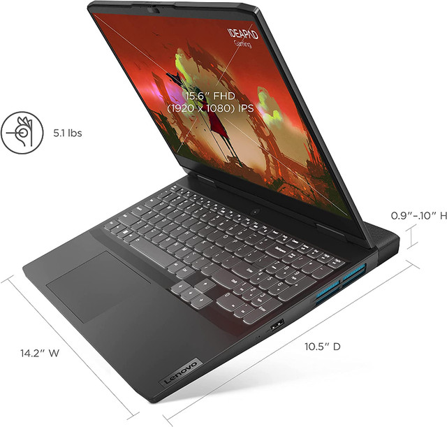 Lenovo Ideapad Gaming 3 - Essential Gaming Laptop - 15.6" in Laptops in Belleville - Image 3