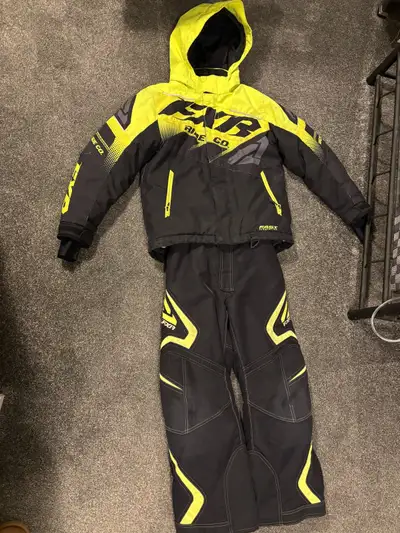 FXR snowmobile gear Kids size 10 Hi vis yellow Other ads have red & black fxr size 12