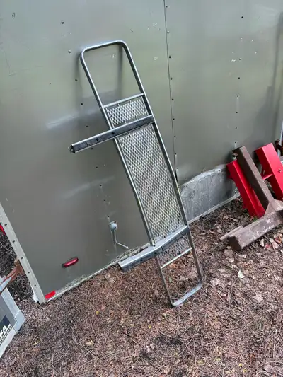 Old bumper guard from Chevy truck or van , square body , could fit anything really , asking $100