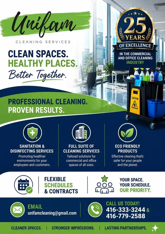 Cleaners Required $18-22/hr
