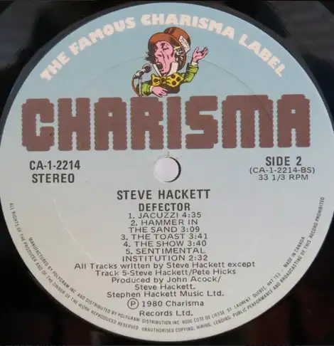 Steve Hackett (from Genesis) - Defector (1980) LP62863257116929123