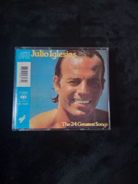 Julio Iglesias The 24 Greatest Songs on a  2cd set 1989 cds mint