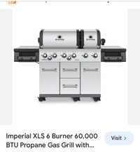 New Price !Broil King Imperial BBQ - LP - w Rotisserie and Cover