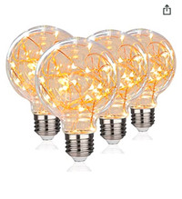 LED Fairy Light Bulb， E26 Warm White Edison Screw Night Lights,