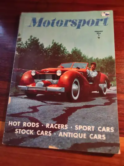 Vintage 1951 Motorsport Car Magazine. Fair Condition. 34 Pages., View more