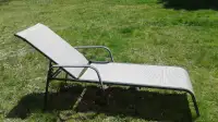 Sling  Style Patio Chaise Lounger