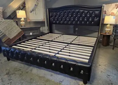 King Size LED Bed Frame with 4 Storage Drawers, View more