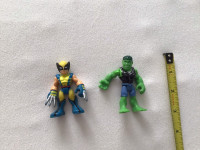 Figurines Wolverine et Hulk