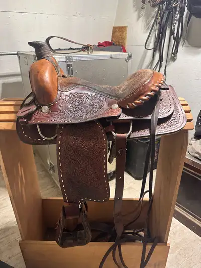 14" western saddle, View more