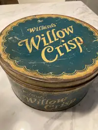Willards Willow Crisp Tin Chocolate Candy 10 Lbs Vintage Metal C