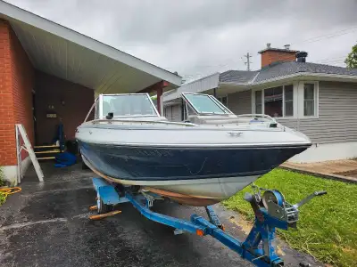 Older 4Winns 16ft sterndrive boat includes 4Winns trailer. Motor is Mercruiser 3.0L 4 cylinder and r...