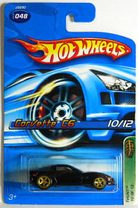 Hot Wheels 1/64 Corvette C6 #10/12 STH Diecast Black