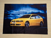 Brandnew vintage SEAT Leon car banner