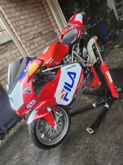 Selling my 2003 ducati 999 12000 kms only Timing belt was done a year ago Checked valve clearance al...