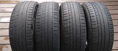 4 pneus été de bonne marque bon pour 2-3 été selon millage prix fixe 115$ pour les 4